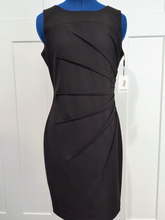Calvin Klein Dresses & Skirts - NWT Calvin Klein Black Sleeveless Sheath Midi Dress
